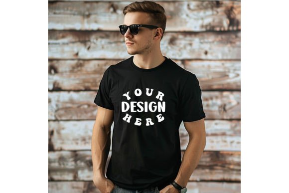 Download Man T-shirt Blank Mockup. - Blank mockup Collection